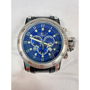 Invicta Men's Russian Diver 1959 Model 10134 Blue Dial Steel Watch No Band Used